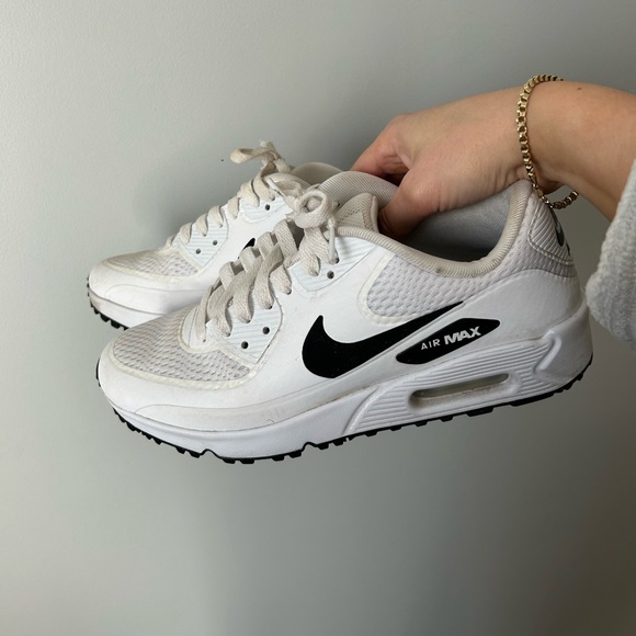 Air Max 90 G Spikeless Golf Shoe - White/Black - Picture 4 of 8